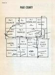 Page County Map, Page County 1957